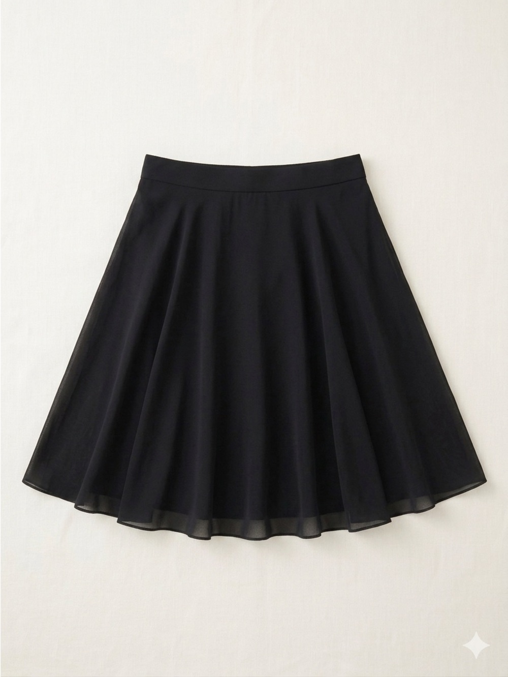 Adrianna Papell Black A Line‎ Mini Skirt Size 6 Vintage